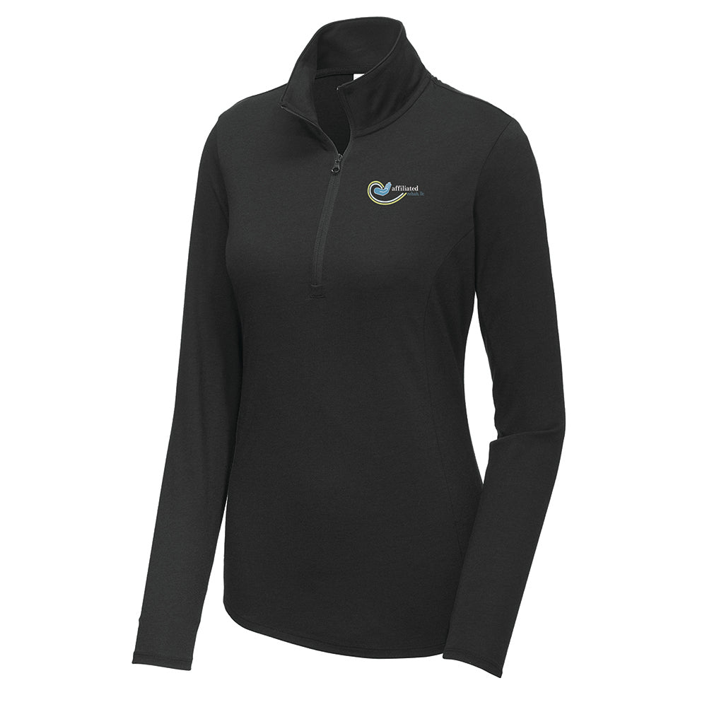 Affiliated Rehab Sport-Tek® Women's PosiCharge® Tri-Blend Wicking 1/4-Zip Pullover