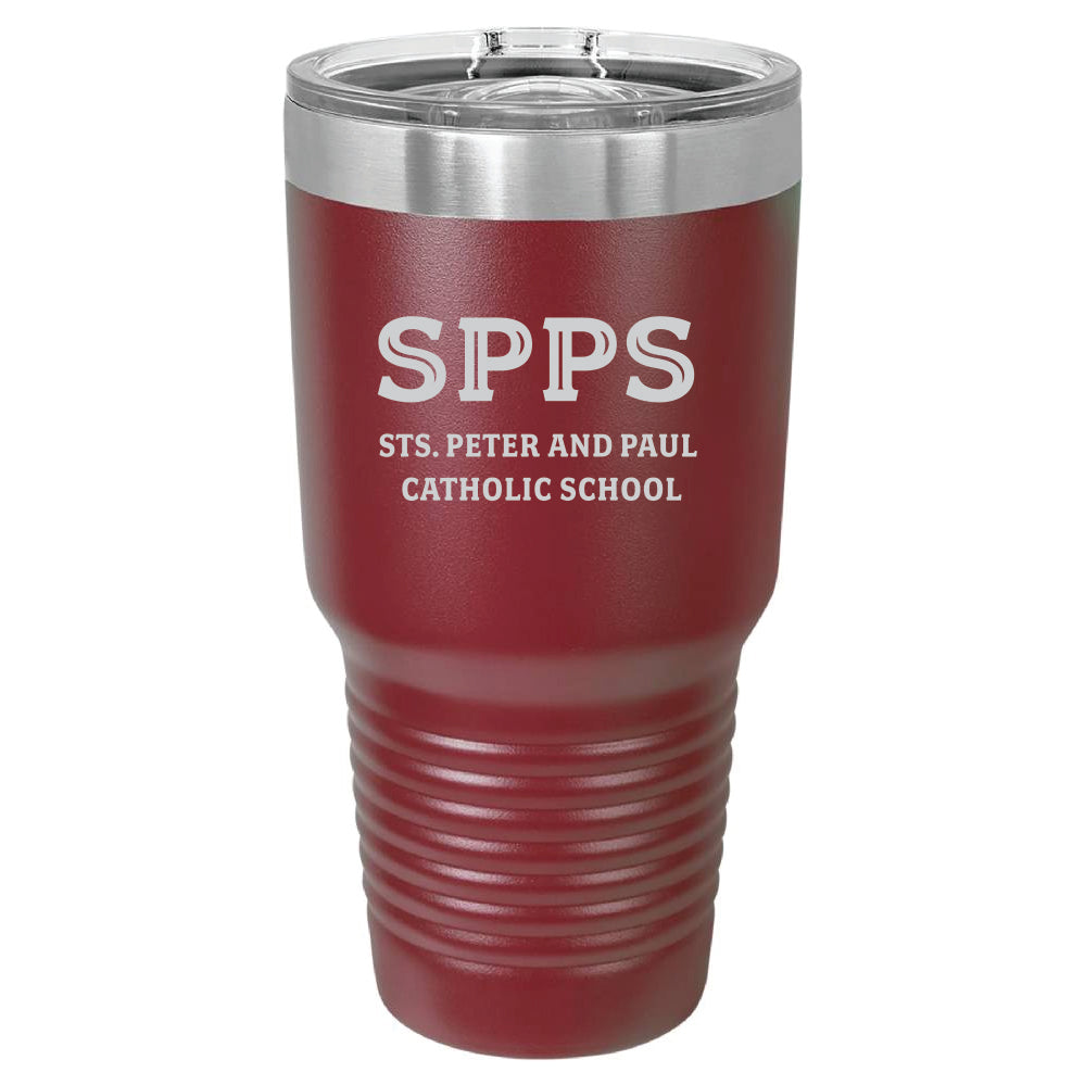 Sts Peter & Paul School Maroon 30 oz. Polar Camel Ringneck Tumbler with Lid
