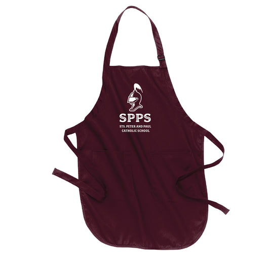 Sts Peter & Paul School Full-Length Apron with Pockets